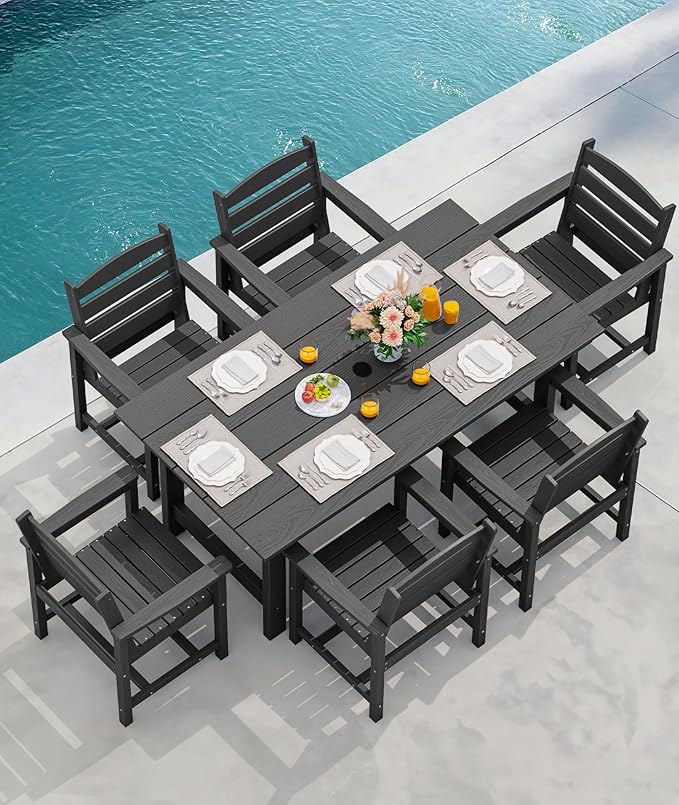 SERWALL 8-Piece Patio Dining Sets - Image 8