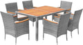 Devoko Dining 7 PCS Furniture, Patio Conversation Set by DEVOKO