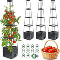 Raised Garden Bed 4 Packs, Planter Boxes by MYMULIKEHOME