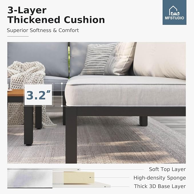 MFSTUDIO 8 Pieces Patio Furniture Set - Image 3
