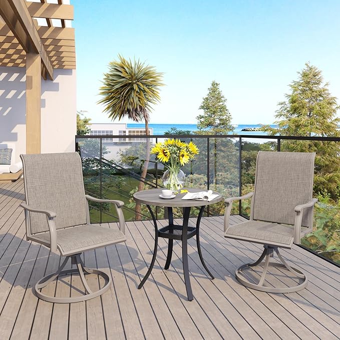 VICLLAX 27.5" Outdoor Round Patio Table - Image 2