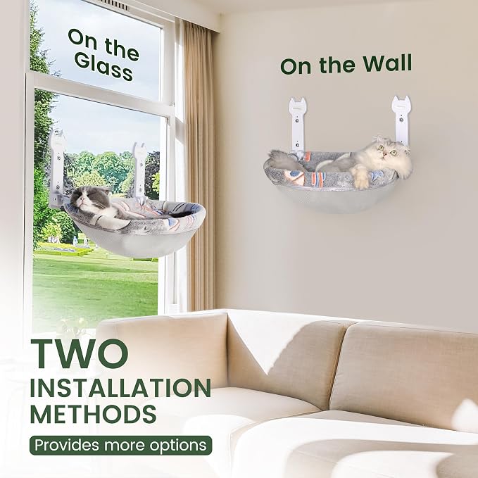 Cat Window Perch, Glow in The Dark Foldable Cat Hammock - Image 7