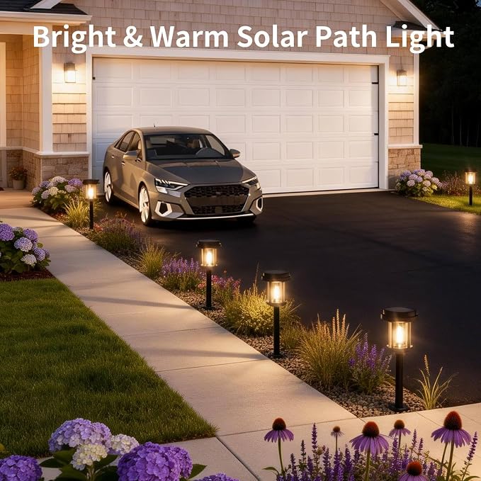 XMCOSY+ Solar Pathway Lights Outdoor, Garden Lights - Image 9