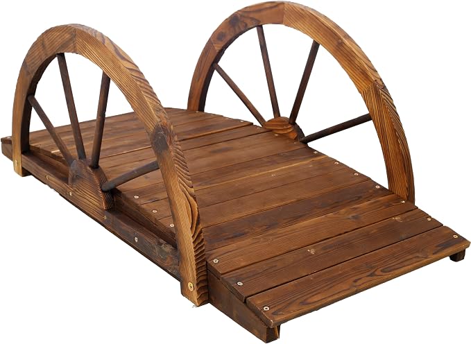 3.3 FT Wooden Garden Bridge by Nanberone