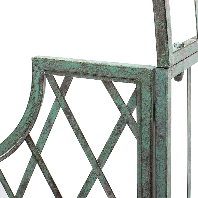 SAFAVIEH Outdoor Patio Furniture Collection – Jaida Antique Dark Green Iron - Image 7