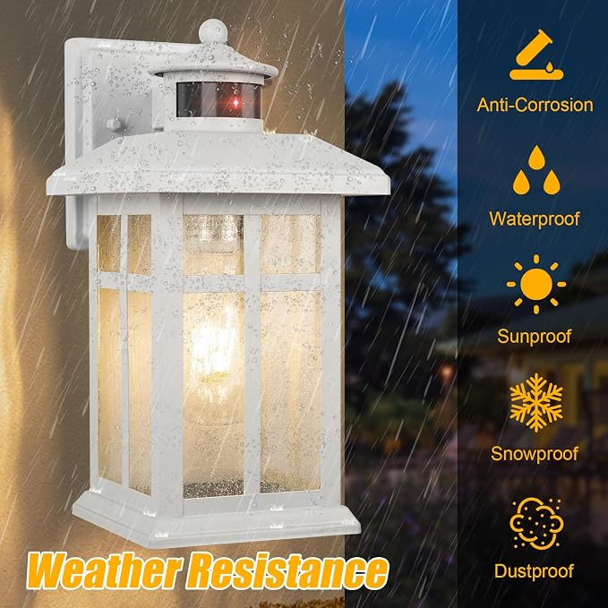 2 Packs Motion Sensor Outdoor Lights, Outside Light Fixtures - Image 7