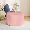 Round Stuffed Pouf Ottoman for Foot Rest, A Round Modern Foam Filled Poufs by Gericco
