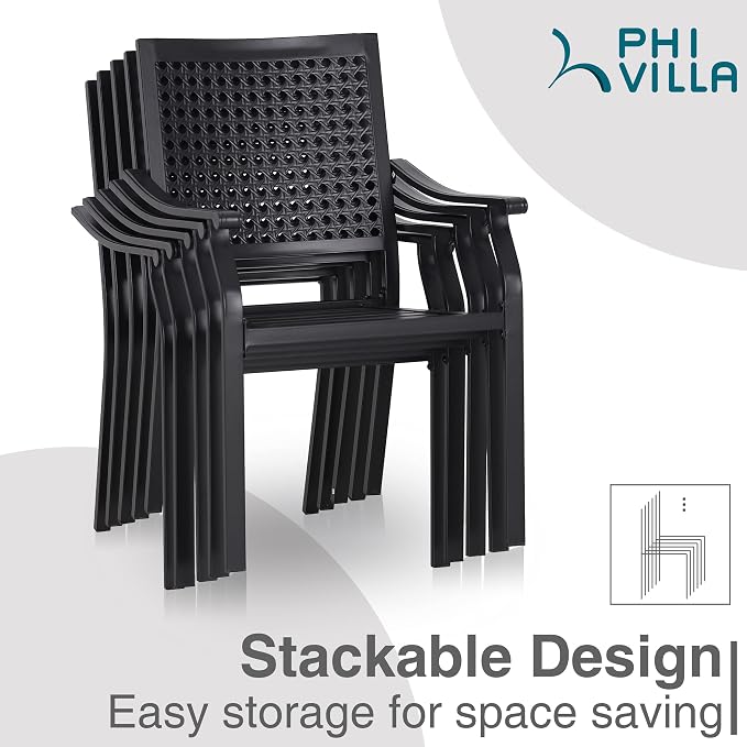 PHI VILLA 5 Pieces Outdoor Dining Set - Image 8