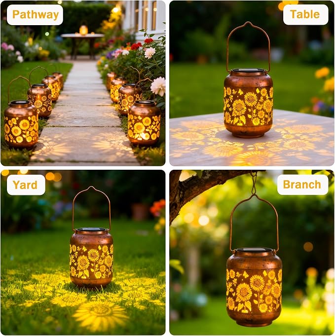 Solar Lanterns Outdoor Waterproof, Sunflower Gifts - Image 5