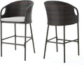 Christopher Knight Home Dominica Outdoor Wicker Barstools by ChristopherKnightHome