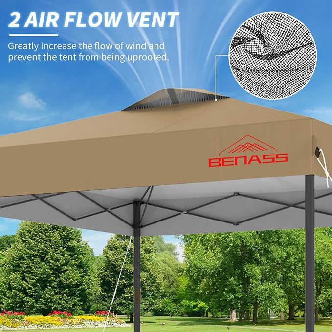 8x8 Pop Up Canopy, Easy Up Canopy Tent, Heavy Duty Tents - Image 3