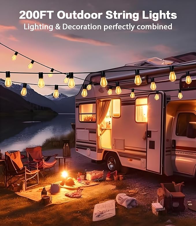 Tenmiro 200FT LED Outdoor String Lights - Image 2