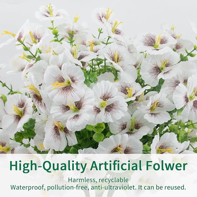 24 Bundles Artificial Pansy Flowers - Image 7
