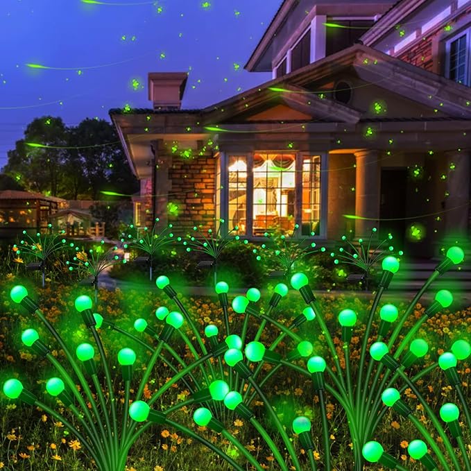 Kohlrabi Solar St Patricks Day Lights Outdoor, 2 Pack 20 LED Solar Green by KohlrabiDecor
