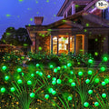 Kohlrabi Solar St Patricks Day Lights Outdoor, 10 Pack 80 LED Green Firefly by KohlrabiDecor
