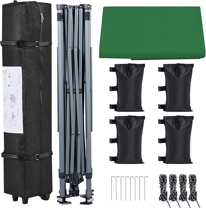 Yaheetech 10x10 1-Person Setup Pop Up Canopy Tent, Instant Portable Commercial - Image 7