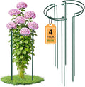 Garden Plant Support Cagess, High Heavy Duty Interlinked Half Round Peony by TCBWFY