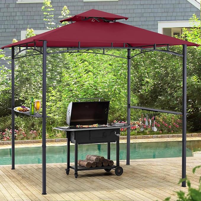 ABCCANOPY 8'x 5' Grill Gazebo Shelter, Outdoor BBQ Gazebo Canopy - Image 6