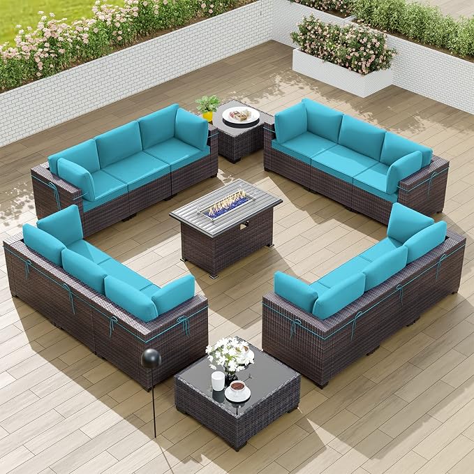 Kullavik 15PCS Outdoor Patio Furniture Set by KULLAVIK