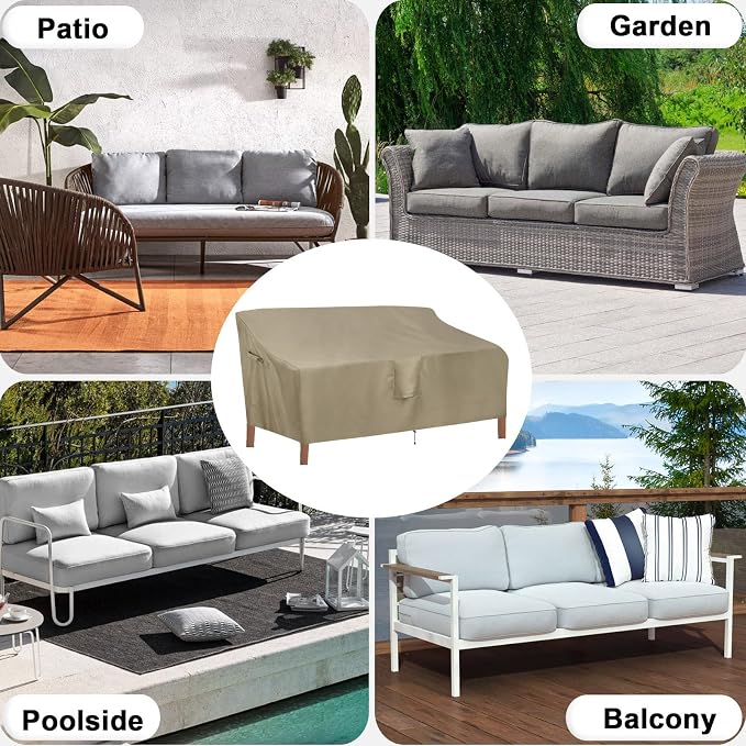 OutdoorLines Outdoor Waterproof Patio 3-Seater Couch Cover - Image 8