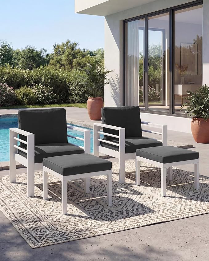 AECOJOY Aluminum Patio Furniture Armchair by AECOJOY