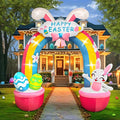 Kalolary 12 FT Easter Archway Inflatables Outdoor Decorations, Giant Bunny by Kalolary