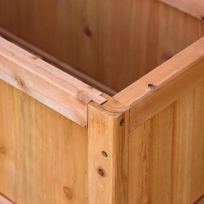 Outsunny Wooden Raised Garden Bed - Image 8