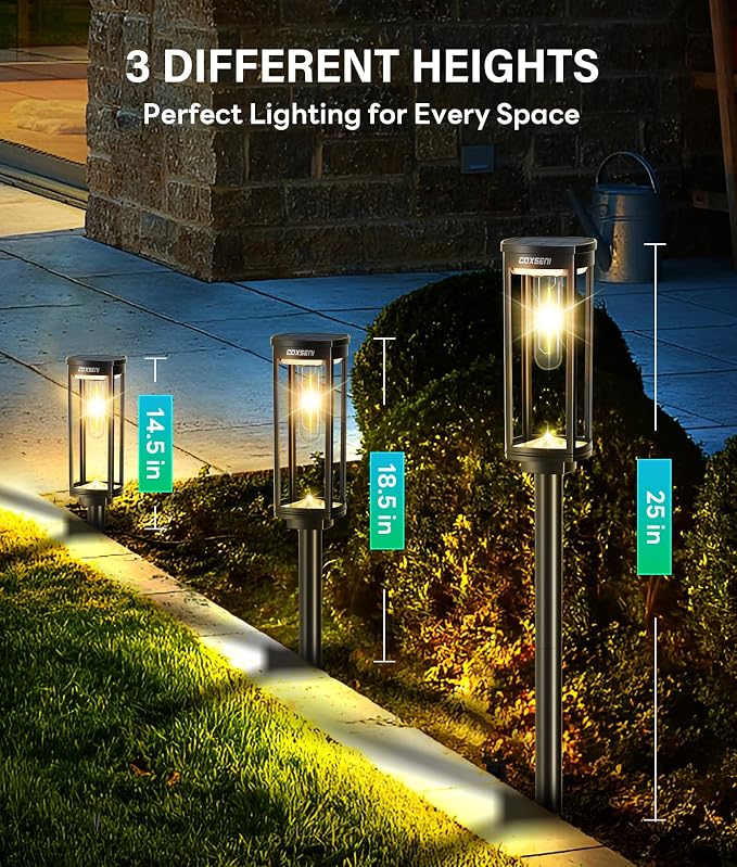 Solar Pathway Lights Outdoor 8 Pack, Bright Solar Path Lights Outside Waterproof - Image 7