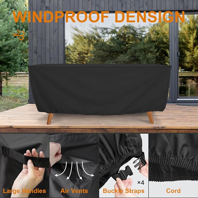Tempera Patio Furniture Cover, Outdoor Table And Chair Covers Waterproof - Image 4