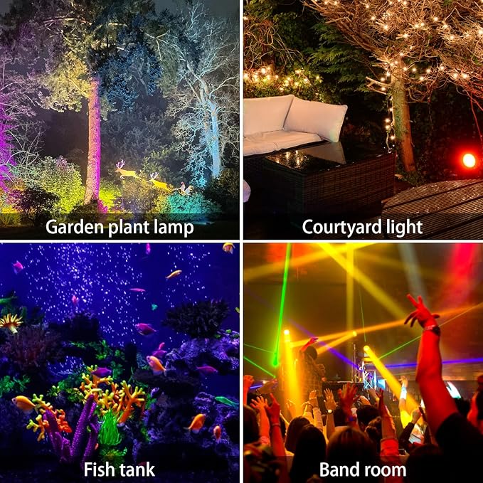 AVEKI Solar Pond Spotlights, 12 LED Solar Underwater Lights - Image 3