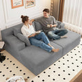 ODUWA Oversized Double Chaise Lounges Indoor, Upholstered Boneless Cloud by ODUWA