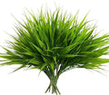 alyptus Artificial Grass Outdoor 12 Bundles Fake Plants Outside Green Onion by ALYPTUS