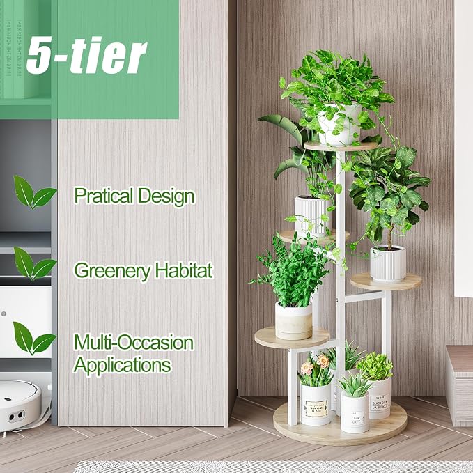 Plant Stand Indoor 5 Tier 8 Potted Multiple Flower Pot Holder - Image 5