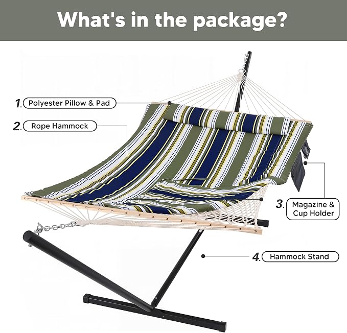 SUNCREAT Hammocks Double Outdoor Hammock - Image 7