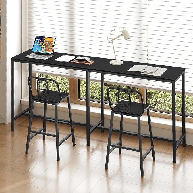 70.8" Long Bar Table, Counter Bar Height Table, High Top Table, Rectangular - Image 4