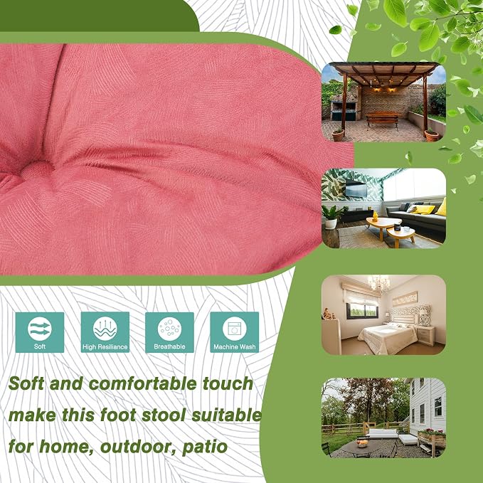15" Foldable Foot Stool Ottoman - Image 2
