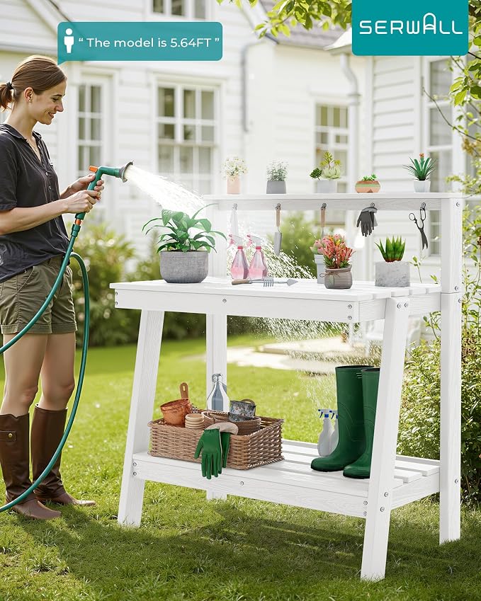 SERWALL Potting Bench Outdoor - Image 6
