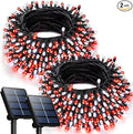 OZS 2PK 240LED Solar String Lights Outdoor Waterproof | Solar Christmas Tree by OZS