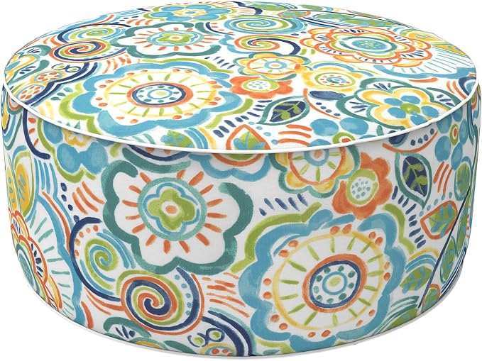 LVTXIII Outdoor/Indoor Inflatable Stool Ottoman, All Weather Patio Footrest Pouf by LVTXIII