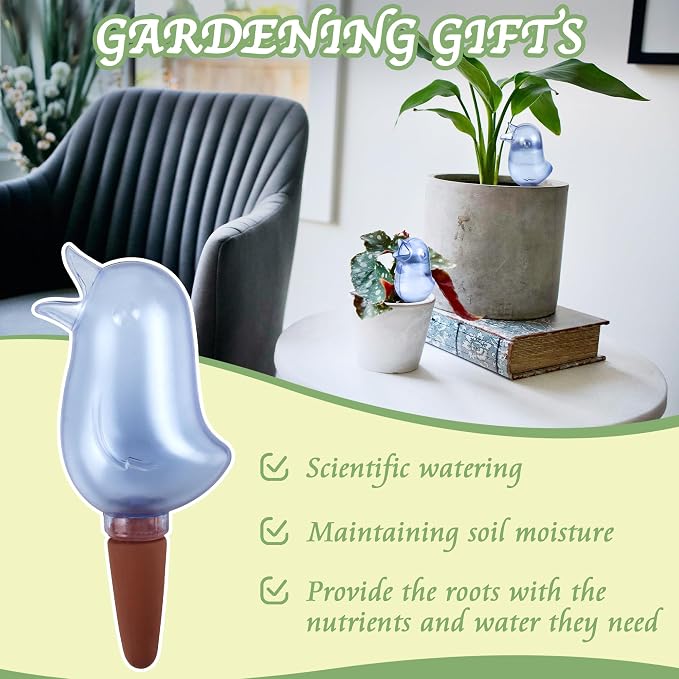 4 Pack Self Watering Spikes, Indoor Plant Watering Globes, Bird Shape Automatic - Image 5