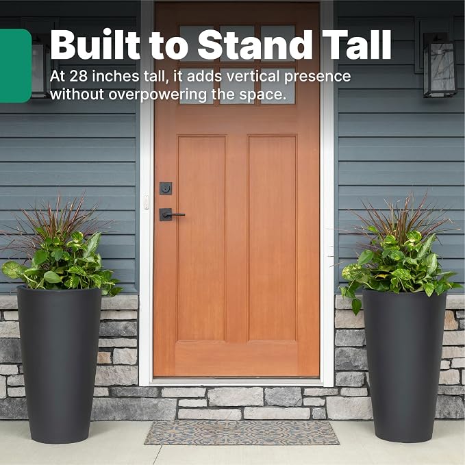 Step2 Tremont Tall Round Tapered Planter, Indoor/Outdoor Plants, Efficient - Image 3