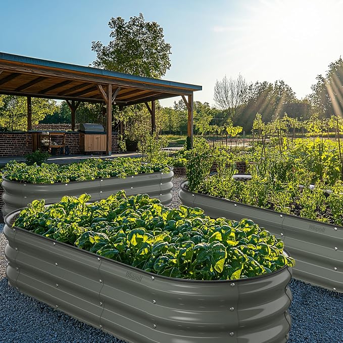 Raised Garden Bed Kit, Large Metal Raised Beds - Image 7