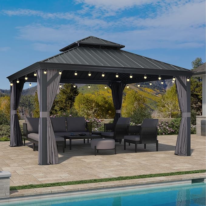 PURPLE LEAF 13' X 13' Gazebo by PURPLELEAF