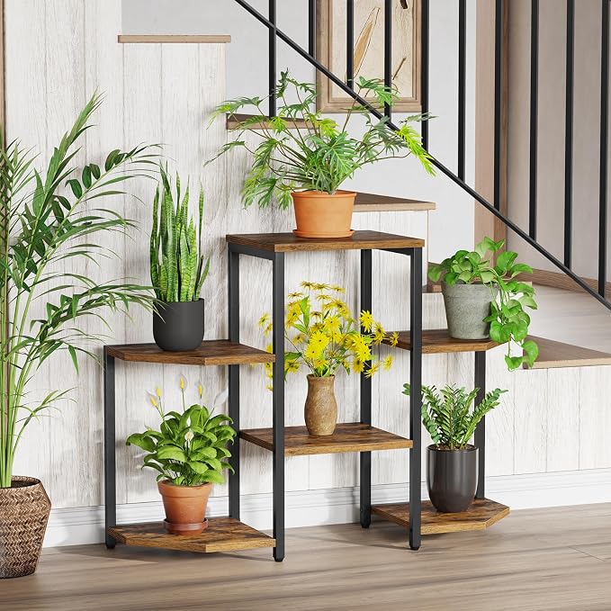 Plant Stand Indoor, 6 Potted Plant Stand, 6 Tiers Large Flower Holder, Planter - Image 2