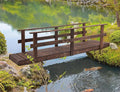 7 ft Pine Wood Garden Bridge by Unknown