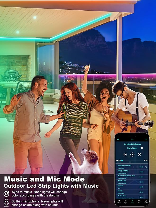 100ft Outdoor Led Strip Lights Waterproof, Ip68 Outside Led Light Strip - Image 3