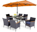 PHI VILLA 8 Pieces Patio Dining Set by PHIVILLAThepioneerofcomfortablehouseholdsupplies