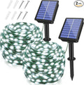 2 Pack Solar String Lights Total 480LED 158FT, IP67 Waterproof Solar Lights by BrightChristmasLighting