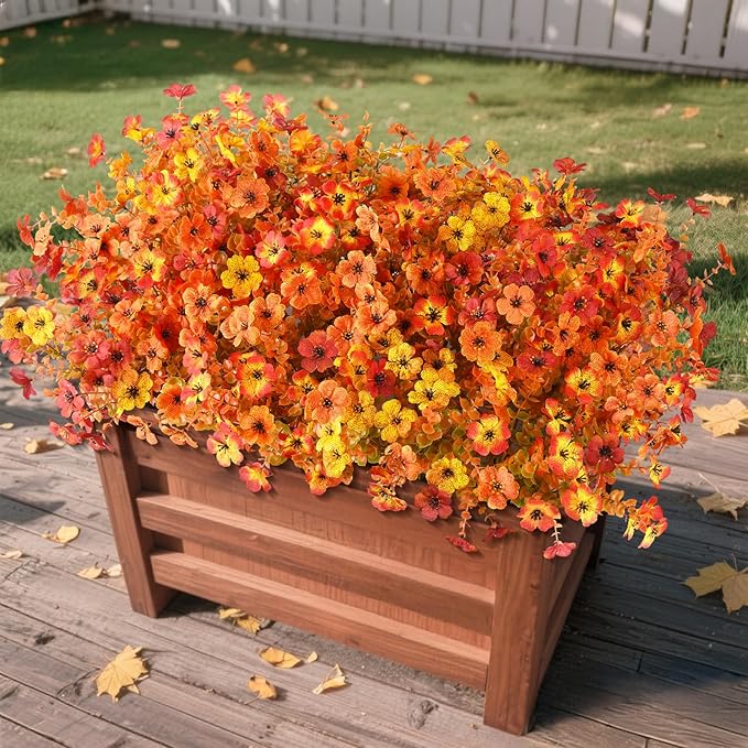 Artificial Fall Flowers for Decoration Fake Flowers Outdoor Artificial Plants by ZFProcessArtificialFlowers