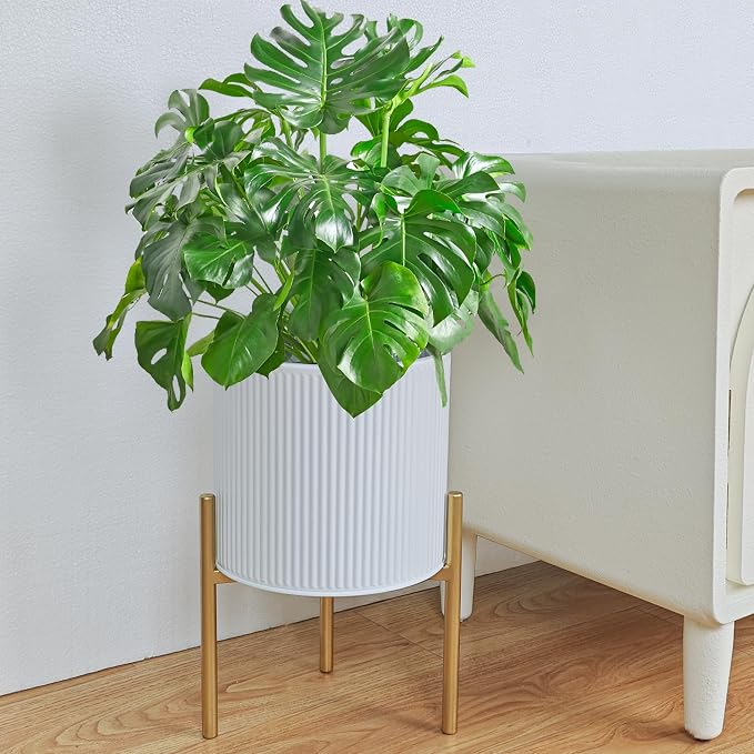 ARNIS Modern Planter Pots, Decorative Floor Planters, Metal Pots - Image 9